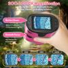 1000X Handheld Microscope for Kids 4K 2.0" Screen Rechargeable Mini Pocket Digital Microscopes w/Slides Kit Portable Edu Gift Age 4-6 8-12 Children Students (Pink) view 2