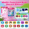 Kids Smart Phone Toys for Boys, Christmas Birthday Gifts for Girls Boys Ages 3-10, Touchscreen Toddler Learning Play Toy Phone with Rotating Camera, Game, Music Player, 8GB SD Card(Pink Rabbit) view 2