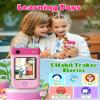 Kids Smart Phone Toys for Boys, Christmas Birthday Gifts for Girls Boys Ages 3-10, Touchscreen Toddler Learning Play Toy Phone with Rotating Camera, Game, Music Player, 8GB SD Card(Pink Rabbit) view 4