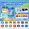Kids Smart Phone Toys for Boys, Christmas Birthday Gifts for Girls Boys Ages 3-10, Touchscreen Toddler Learning Play Toy Phone with Rotating Camera, Game, Music Player, 8GB SD Card(Blue Cat) view 2