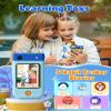 Kids Smart Phone Toys for Boys, Christmas Birthday Gifts for Girls Boys Ages 3-10, Touchscreen Toddler Learning Play Toy Phone with Rotating Camera, Game, Music Player, 8GB SD Card(Blue Cat) view 4