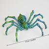 3D Printed Spider Fidget Toys, Articulated Fake Spider Figures Party Favors for Birthday Halloween Christmas, Stress Relief Desk Toys for Classroom Office Home (Laser Green) view 3