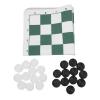Jopwkuin Checkers Game, Checkers Board Game Safe Portable for Party for Adults (Green) view 1