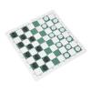 Jopwkuin Checkers Game, Checkers Board Game Safe Portable for Party for Adults (Green) view 2