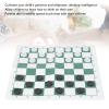 Jopwkuin Checkers Game, Checkers Board Game Safe Portable for Party for Adults (Green) view 3