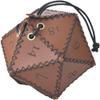 Luxylei Dice Bag, Leather Dice Pouch,Polyhedral Drawstring Dice Storage Pouch,DND Dice Bag for Table Games,Great for Chessboard Game Accessories Storage view 1