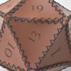Luxylei Dice Bag, Leather Dice Pouch,Polyhedral Drawstring Dice Storage Pouch,DND Dice Bag for Table Games,Great for Chessboard Game Accessories Storage view 4