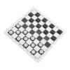 Jopwkuin Checkers Game, Checkers Board Game Safe Portable for Party for Adults (Black) view 2