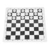 Jopwkuin Checkers Game, Checkers Board Game Safe Portable for Party for Adults (Black) view 4