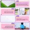 AKEYDIY White Bounce House, Outdoor Indoor Fun Bouncy House with Blower, Bouncy Castle Inflatable Bouncer Slide for Kids 3-8, 102" x 70" x 97", W/ 108 Air Balloon, Carrying Bag, Ground-Cloth, Patches view 4