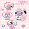 Cute Silicone Case for Punirunes Virtual Pet, Protective Skin Sleeve for Punirunes Virtual Electronic Pets Accessories with Lanyard - Pink view 4