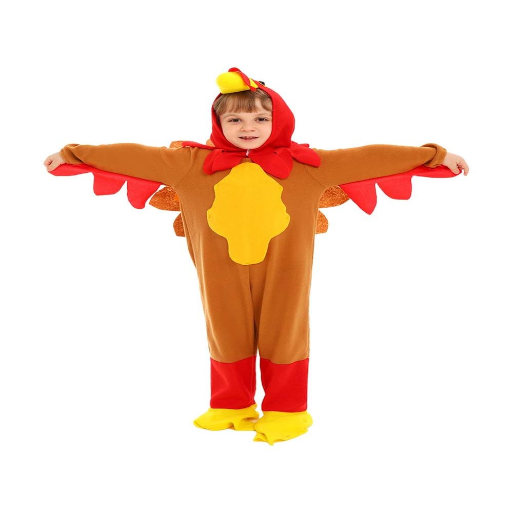 Kids Turkey Costume Thanksgiving Chicken Costumes Wing Hat Carnival Outfit