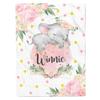 Savilediy Personalized Baby Blanket for Baby Boy Girl Kids, Custom Baby Soft Blanket Throw with Name Elephant, Customized Christmas Birthday Gifts for Newborn New Mom Swaddle Toddler Baby Shower view 1