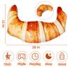 28in 3D Simulation Bread Plush, Croissant Pillow, Baguette Pillows, Food Pillows, Adorable Soft Plushies Stuffed Toy Room Decor Funny Gift for Kids and Adults view 2