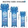 22 Long Axolotl Plush Body Pillow, Cute Blue Ocean Axolotl Stuffed Animals, Salamander Squishy Soft Plushies Toy, Gifts for Kids Girls and Boys, Birthdays, Halloween, Christmas  view 3
