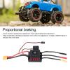 45A Brushless RC Car ESC Customizable Settings, Safety Features, 3A BEC Output, Direct Powered Cooling Fan, Universal Electronic Speed Controller for 1/10 RC Car Model view 2