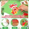 30Sets Christmas Crafts Kits for Kids Reindeer DIY Necklaces Bulk Reindeer Beaded Necklace Arts Crafts Kit for Festive Xmas Holiday Winter Party Classroom Decors Games Activities, 6 Style view 3