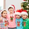 30Sets Christmas Crafts Kits for Kids Reindeer DIY Necklaces Bulk Reindeer Beaded Necklace Arts Crafts Kit for Festive Xmas Holiday Winter Party Classroom Decors Games Activities, 6 Style view 4
