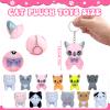 37 Pcs Adopt a Cat Party Favors Include 12 Foldable Kitten Boxes 12 Mini Stuffed Cat 12 Card 1 Stand for Adopt a Kitty Party Favors Kitten Supplies Gifts view 2