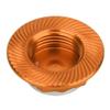 4Pcs 17mm Aluminium Alloy Dust Proof Hub Nut Wheel 7mm 4Pcs Aluminium Alloy Hub Nut Wheel Accessory for 1/8 RC Car Model (Orange) view 1