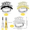 36 Pieces 2026 New Years Eve Party Supplies Include 6 Happy New Year Cone Hats 6 Glitter Tiaras 12 New Years Paper Eyeglasses and 12 Gold Silver Noise Makers for 2025 Happy New Year Party Decorations view 3
