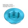 4Pcs 17mm Aluminium Alloy Dust Proof Hub Nut Wheel 7mm 4Pcs Aluminium Alloy Hub Nut Wheel Accessory for 1/8 RC Car Model (Blue) view 3