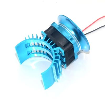 StiNGZjdM Compatible with WLtoys A959-B A979-B 144001 124019 1/12 RC Car Aluminum Motor Heatsink Cover +Cooling Fan for 3650 540 Brushless Motor(Blue)