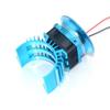 StiNGZjdM Compatible with WLtoys A959-B A979-B 144001 124019 1/12 RC Car Aluminum Motor Heatsink Cover +Cooling Fan for 3650 540 Brushless Motor(Blue) view 1