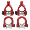 StiNGZjdM 2pcs RC Model Simulated Lifting Pulley Steel Wire Rope Compatible with HSP Compatible with REDCAT Crawler Car(A) view 2