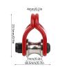 StiNGZjdM 2pcs RC Model Simulated Lifting Pulley Steel Wire Rope Compatible with HSP Compatible with REDCAT Crawler Car(A) view 3