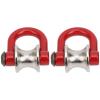 StiNGZjdM 2pcs RC Model Simulated Lifting Pulley Steel Wire Rope Compatible with HSP Compatible with REDCAT Crawler Car(A) view 4