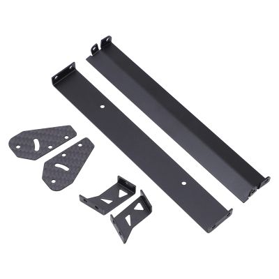 Rear Wing Black Adjustable Angle Wear Resistant RC Car Rear Wing Aerodynamic Spoiler Double Layer for 1/10 On Road Racing Drift Car