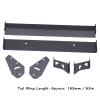 Rear Wing Black Adjustable Angle Wear Resistant RC Car Rear Wing Aerodynamic Spoiler Double Layer for 1/10 On Road Racing Drift Car view 2