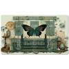 3 Card Spread Tarot Mat for Beginners and Experts, 8 Printed Layouts for Reading, Divination Cloth, Large Size Protective Desk or Table Pad for Readings (Black-Butterfly-2) view 1