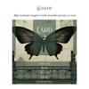 3 Card Spread Tarot Mat for Beginners and Experts, 8 Printed Layouts for Reading, Divination Cloth, Large Size Protective Desk or Table Pad for Readings (Black-Butterfly-2) view 2