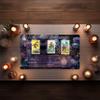 Madaket Lane 3 Card Spread Tarot Mat for Beginners and Experts, 8 Printed Layouts for Reading, Divination Cloth, Large Size Protective Desk or Table Pad for Readings (Apothecary-Cat-2) view 3