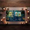 3 Card Spread Tarot Mat for Beginners and Experts, 8 Printed Layouts for Reading, Divination Cloth, Large Size Protective Desk or Table Pad for Readings (Gray-Cat-Apothecary-2) view 3