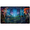 3 Card Spread Tarot Mat for Beginners and Experts, 8 Printed Layouts for Reading, Divination Cloth, Large Size Protective Desk or Table Pad for Readings (Midnight-Mushrooms-2) view 1
