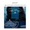 3 Card Spread Tarot Mat for Beginners and Experts, 8 Printed Layouts for Reading, Divination Cloth, Large Size Protective Desk or Table Pad for Readings (Black-Cat-Apothecary-2) view 2