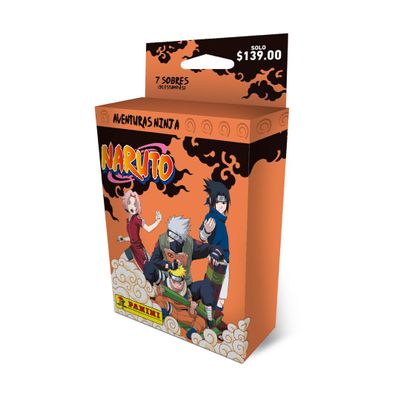 Panini Naruto 005103KBF7 The Adventures of a Ninja Blister Pack of 7 Cases + 1 Limited Edition Card
