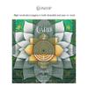 3 Card Spread Tarot Mat for Beginners and Experts, 8 Printed Layouts for Reading, Divination Cloth, Large Size Protective Desk or Table Pad for Readings (Lakeside-Garden-2) view 2