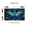 Madaket Lane 3 Card Spread Tarot Mat for Beginners and Experts, 8 Printed Layouts for Reading, Divination Cloth, Large Size Protective Desk or Table Pad for Readings (Midnight-Moth-2) view 2