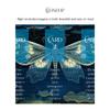 Madaket Lane 3 Card Spread Tarot Mat for Beginners and Experts, 8 Printed Layouts for Reading, Divination Cloth, Large Size Protective Desk or Table Pad for Readings (Midnight-Moth-2) view 3