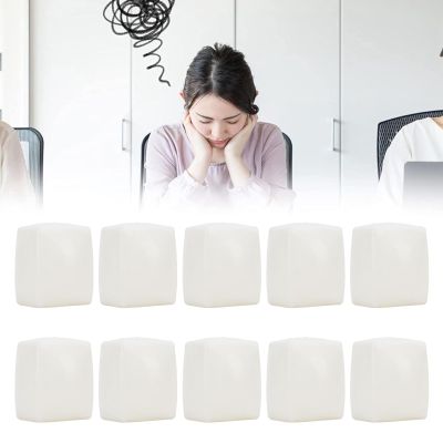 10Pcs Tofu Slow Rising Stress Balls, 10 Pack Tofu Stress Balls, Pull Stretch Dough Quiet Fidget Squeeze Toys - Stress Anxiety Relief, Tear for Adults Kids