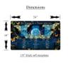 Madaket Lane 3 Card Spread Tarot Mat for Beginners and Experts, 8 Printed Layouts for Reading, Divination Cloth, Large Size Protective Desk or Table Pad for Readings (Flight-of-The-Luna-Moths-2) view 3