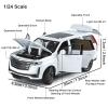 1/24 Scale Metal Alloy Diecast Vehicle Model Car Toy Collectible Model Toy for Escalade with Sound Light and Pull Back Power Toys Car, Gifts for Kids Boy,Home Decorate,White view 2