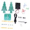 3D Christmas Tree, 3D Xmas Tree Electronic Science Assemble Kit PCB Stereo Christmas Tree Board for Holiday, Soldering Stations (Three-Color DIY Set) view 1