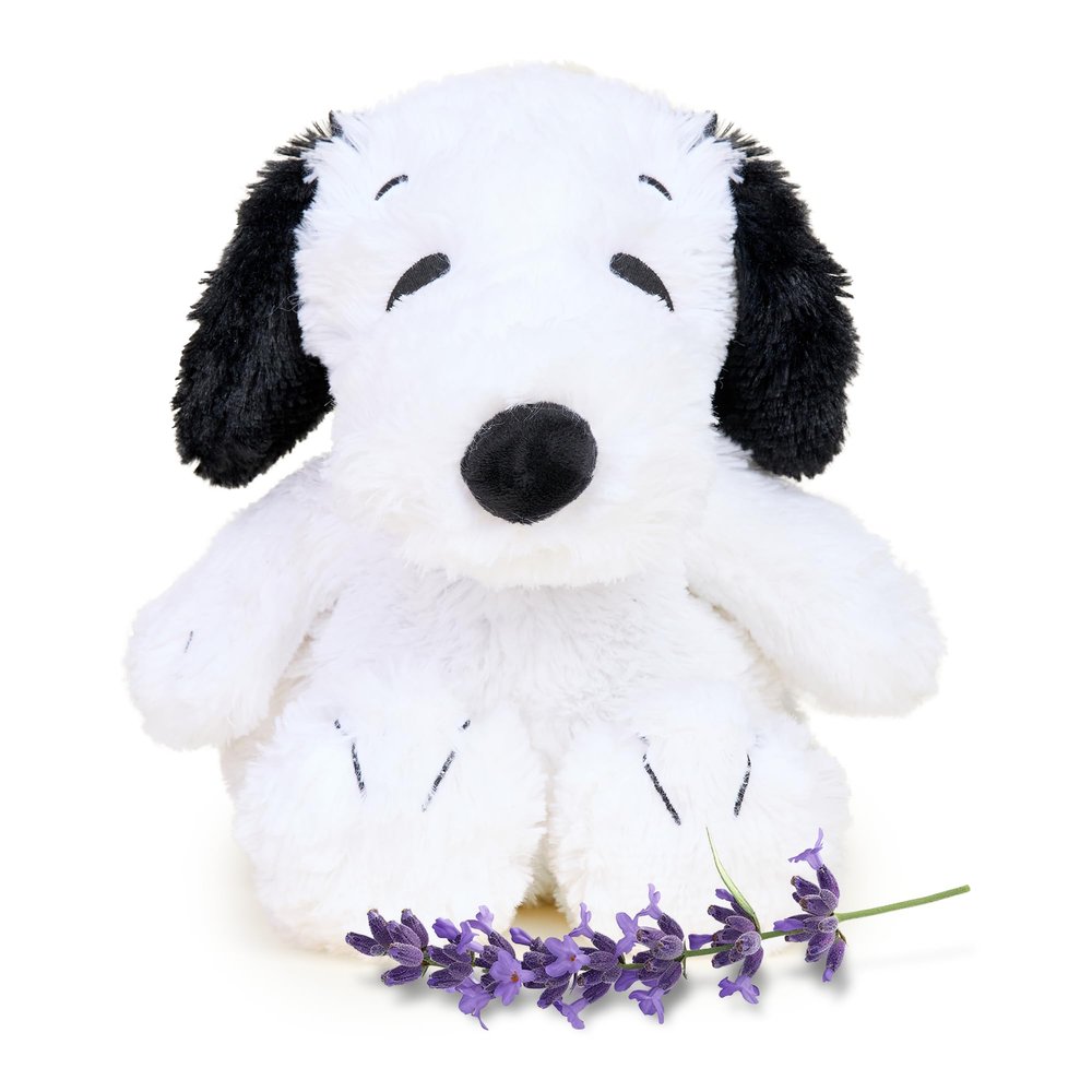 warmies Microwavable & Weighted Stuffed Animals, Snoopy - Heated Stuffed Animal Plushie for Warmth & Comfort - Cute Soft Plush Toys for Adults & Children (Boys, Girls, Babies & Toddlers)