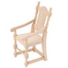 1:12 Wooden Dollhouse Chair Vivid Lightweight Portable Simulation Miniature Chair for Doll Lovers view 3