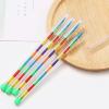 10/24Pcs Stacking Buildable Stackable Colouring Pencils 11 in 1 Building Block Colouring Wax Crayon view 4